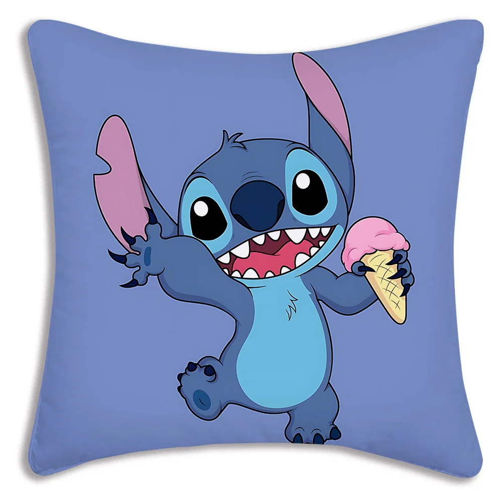 Hot Cartoon Anime S-Stitchs Pillow Covers Cartoon Sofa Decorative Home Double-sided Printing Short Plush Cute Cushion Cover - Image 11