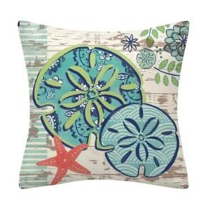 Marine Animal Decorative Pillowcase Sofa Cushion Sea Turtle Shell Cushion Home Decorative Pillowcase