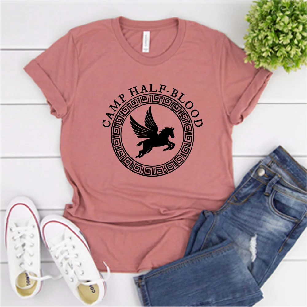 Unisex Camp Half Blood T Shirt Fall Training Camp Game Shirt Aesthetic Percy Jackson Shirts Halloween Magical Gift Harajuku Top - الصورة 4