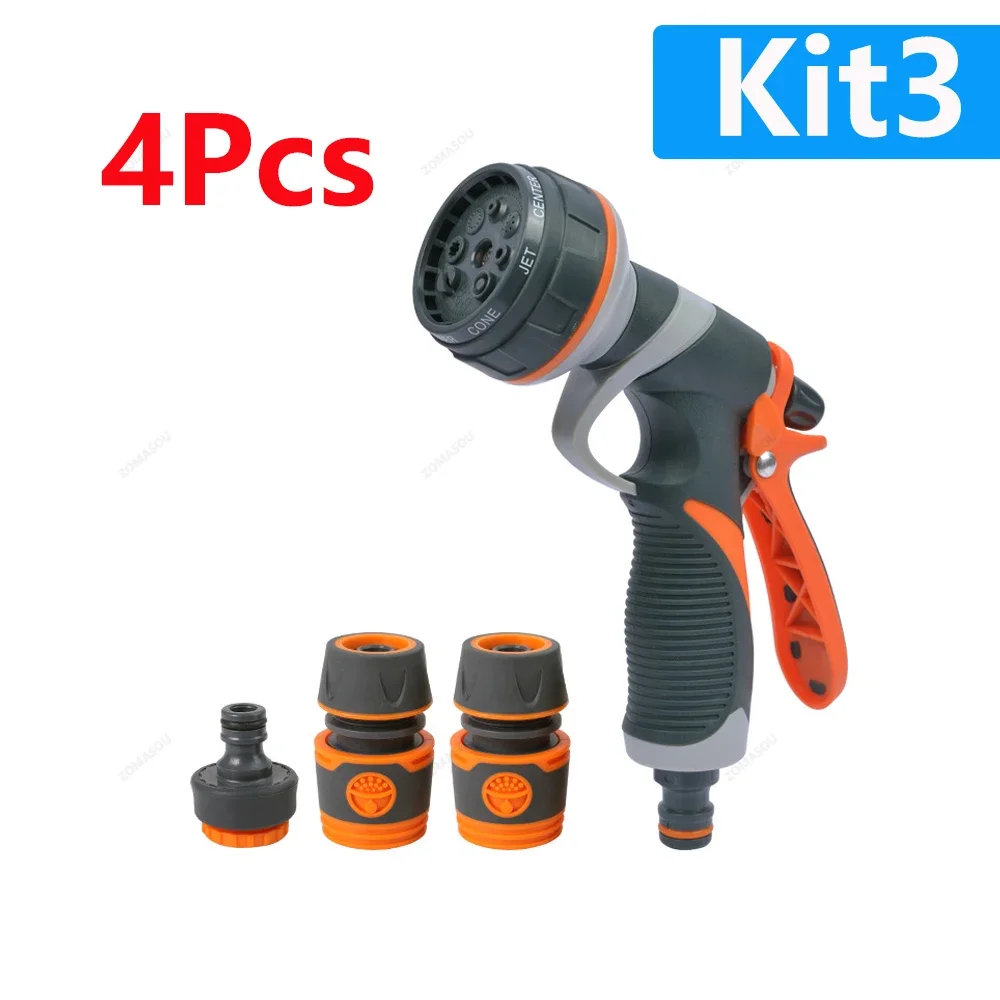 1-5Pc Garden Watering Gun 8 Modes High Pressure Sprayer Adjustable Irrigation Watering Nozzle Plant Lawn Yard Watering Sprinkler - الصورة 10