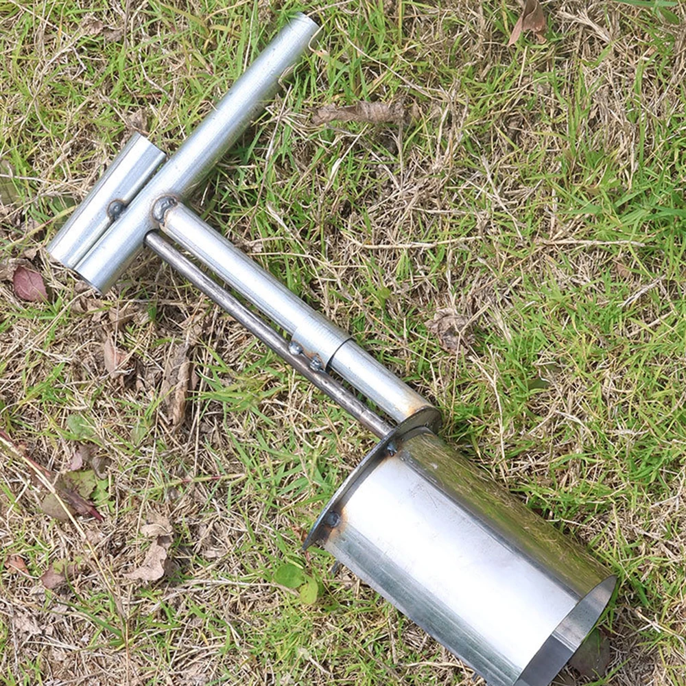 Handheld Seedling Transplanter Stainless Steel Planting Seed Dispenser Vegetable Agricultural Garden Farming Tool 농사용품 파종기 묘목이식기 - Image 5