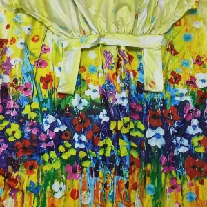 Loose casual lazy wind oversize print suspenders one-piece pants 2024 summer new straps broad leg one-piece pants woman