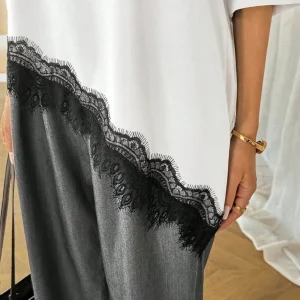 2026 Summer New Arrival Women's Oversized Ruffle Print Leopard Print Padded Lacing Loose Fit T-Shirt