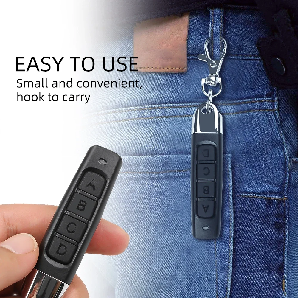 433MHz Copy Remote Control RF 4 Channe Transmitter KeyChain Garage Door Electric Gate Opener Duplicator Cloning Code Controller - الصورة 6