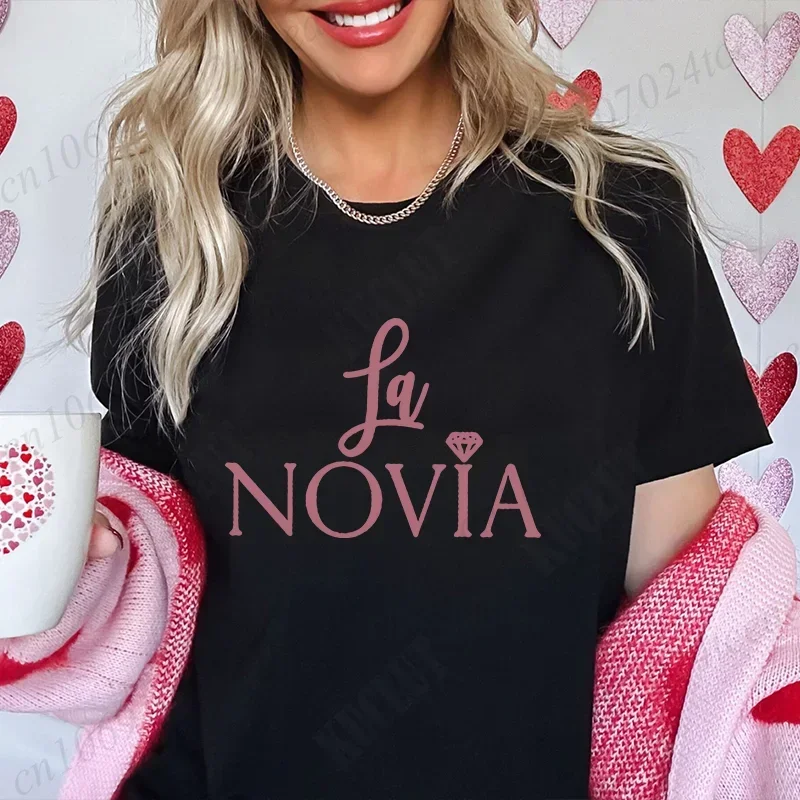 Spanish Team Bride Tribe T-shirt Girls Single Farewell Bachelorette Party Shirt Bridal Shower Wedding Party Tops Women Clothing - الصورة 15