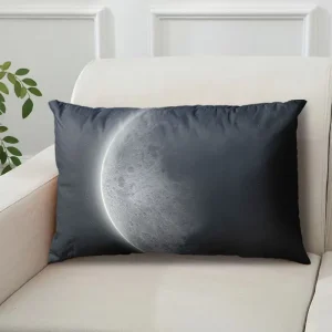 Internet-Famous Moon Pillow with Starry Night Scene, Single-Sided with Core, Pillowcase, Cushion Cover