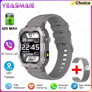 SmartWatch Men Militray Outdoor Sport GPS Fitness Tracker Heart Rate Smart Watch Waterproof New