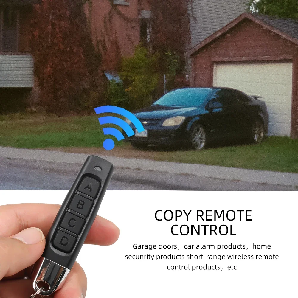 433MHz Copy Remote Control RF 4 Channe Transmitter KeyChain Garage Door Electric Gate Opener Duplicator Cloning Code Controller - الصورة 5