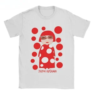 Women's Yayoi Kusama T Shirt Clothing Unique Short Sleeve Crew Neck Tees New Arrival T-Shirt Graphic T Shirts Aesthetic Clothes