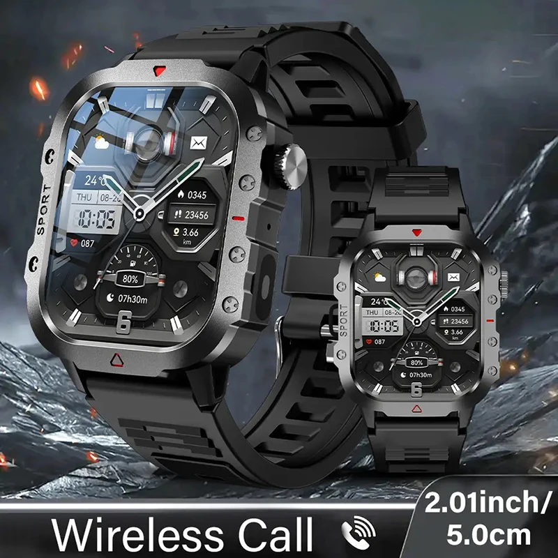 Bluetooth Call Smartwatch Electronics Military Smart Watch Digital Fitness Clock Watches Gift for Man Woman iOS Android 2025 New