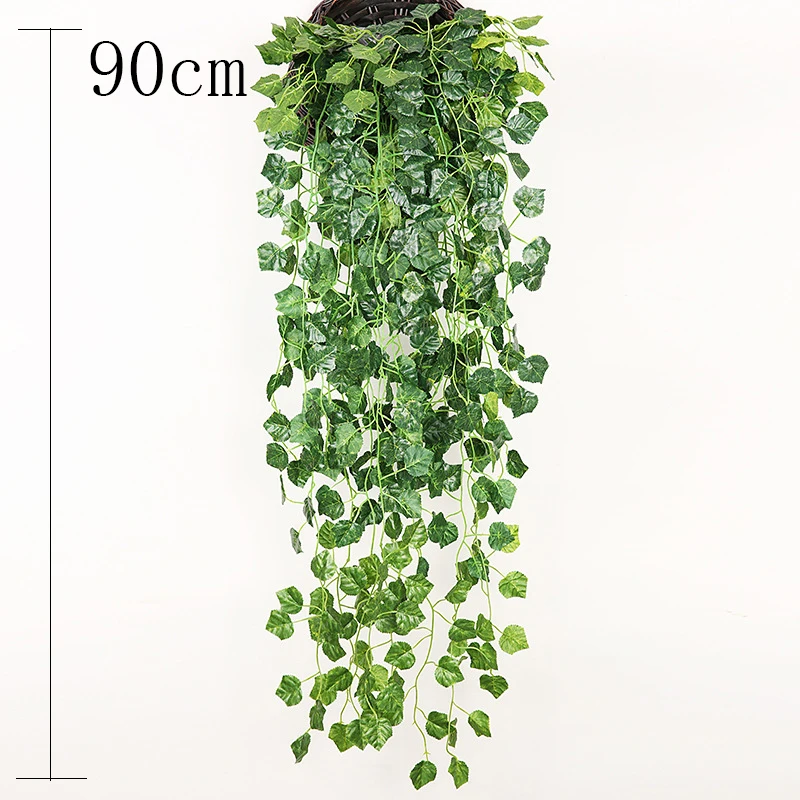 Hand Made Wicker Rattan Flower Planter Wall Hanging Wicker Rattam Basket Garden Vine Pot Plants Holder Garden Pots Wall Planter - الصورة 25