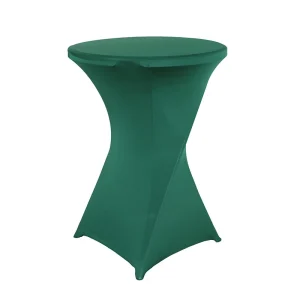 Creative Simple Style Solid Color Polyester Round Banquet Elastic Table Set Hotel Wedding Decoration Cocktail Bar Table Set