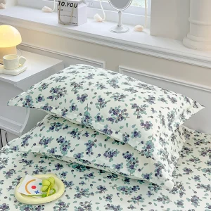 2pcs Pillowcase Printed Pillow Cover 48x74cm Pillowslip Rectangle Cushion Cover Home Bed Pillow Case Kissenbezug