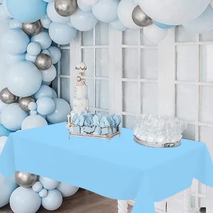 1/5 Pcs Multi Solid Color Disposable Plastic Tablecloth 137×183cm Rectangle Table Cover for Birthday Wedding Events Party Decor