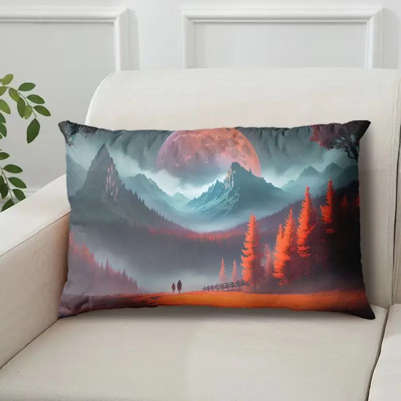 Internet-Famous Moon Pillow with Starry Night Scene, Single-Sided with Core, Pillowcase, Cushion Cover - Image 16
