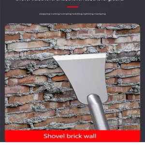 Ultra-Thin Flat Shovel Cement Trough Shovel Manganese Steel Scraping and Putty Knife, Siding Scraper for Home and Industrial