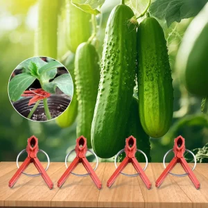 50Pcs Plant Grafting Clip Plastic Plants Graft Clips For Cucumber Eggplant Watermelon Anti-fall Clamp Gardening Tool
