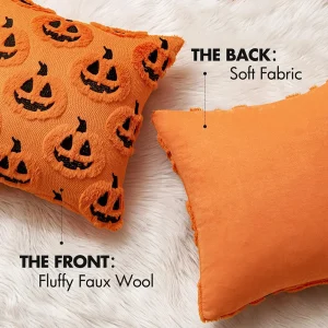 1PCS Halloween Pillow Covers Autumn Thanksgiving Harvest Decorative Cushion Covers for Couch Sofa Bed Porch Living Room 