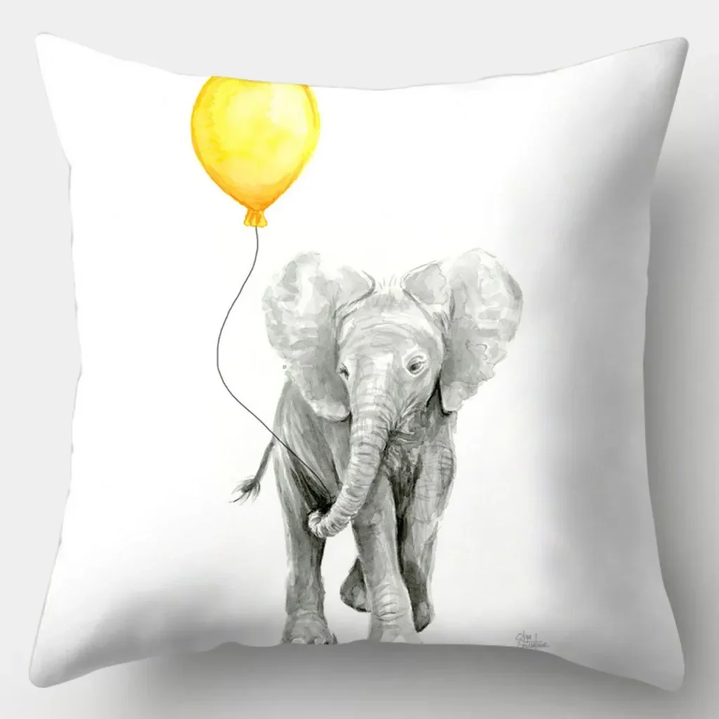 Yellow series Pillowcase 45cmX45cm Square Sofa Pillow Cover Creative Sun Flower Cushion - الصورة 23