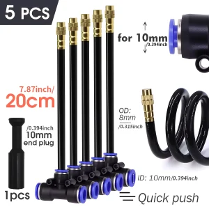 20/30/50cm 360° Free-bend Misting Nozzle Adjustable Brass Atomization Sprayer Garden Irrigation Watering for 6/8/10/12mm PE Hose