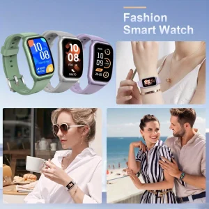 LAXASFIT Smart Watch Women Men Bluetooth Connection Cell Phone Music Fitness Sports Bracelet Sleep Monitor Smartwatch Women