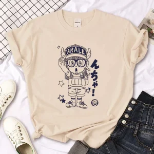 Arale T-shirt female designer Japanese women's casual loose fitting T-shirt girl designer Harajuku clothing