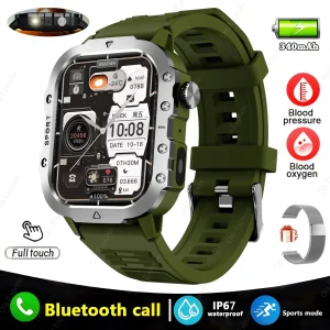 New Military GPS Smart Watch Men Flashlight Health Monitor Waterproof Outdoor Sports Fitness Bluetooth Call Smartwatch Men Women