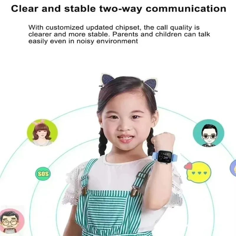 Lenovo Smart Watch Kids GPS WIFI Video Call SOS APP Download Child Smartwatch Camera Monitor Tracker Location 2G Phone Watch - Image 6