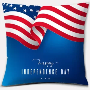 American Independence Day Series LOVE USA Printed Square Home Decoration Pillowcase Cojines Decorativos Para Sofá Akcesoria Kuch