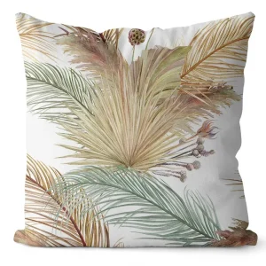 45x45 cm Ginkgo print cushion cover for living room sofa bedroom home decoration square polyester pillowcase waist pillow cover