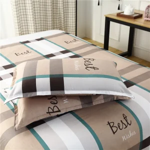 Simple plaid geometric pattern envelope rectangular pillowcases 2PCS 48x74cm pillow Cover for bedroom adult pillow case for bed