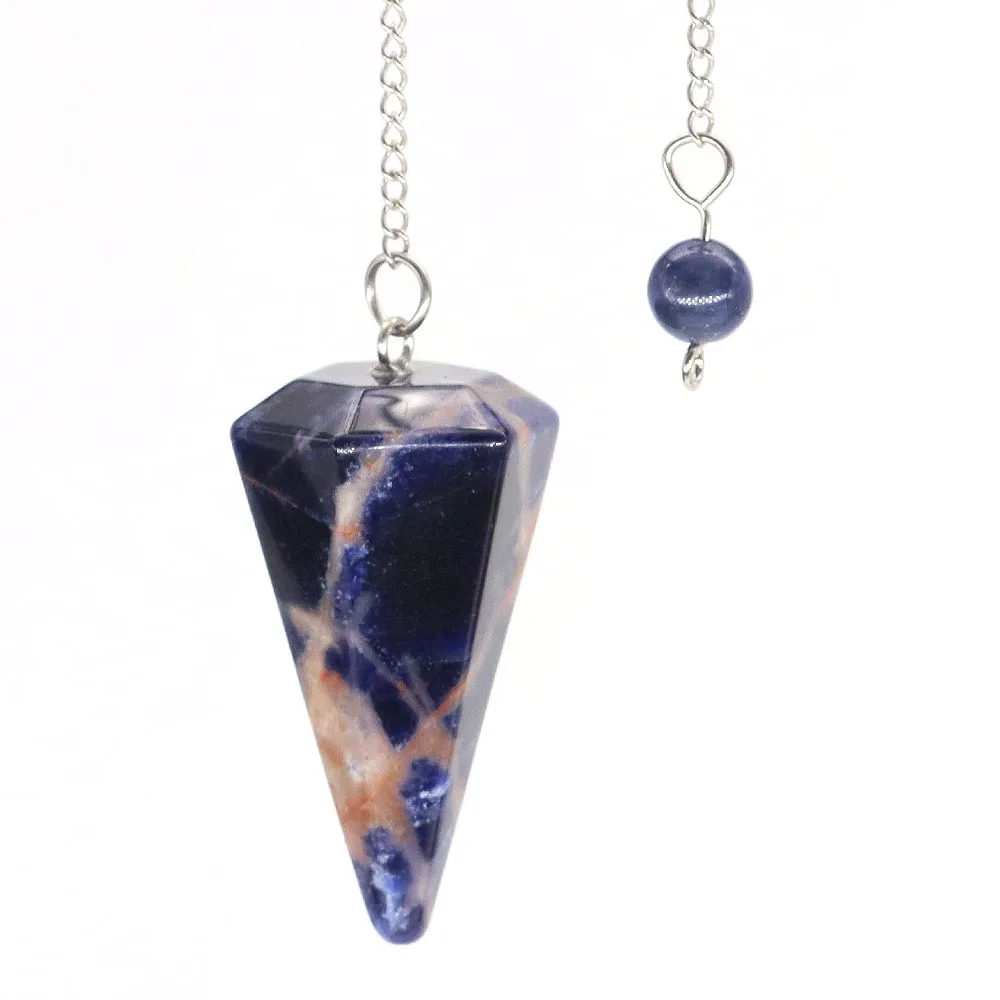 Natural Crystal Pendulums for Divination Dowsing Amethyst Pink Quartz Pendulum Reiki Healing Gem Stone Pendant Pendulos - الصورة 23