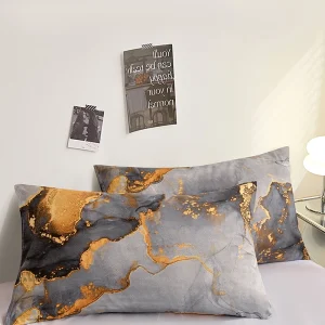 Printed Pillow Cover 2pcs Pillowcase 48x74cm Pillow Sham for Home Bed Pillowslip Rectangle Cushion Cover funda almohada