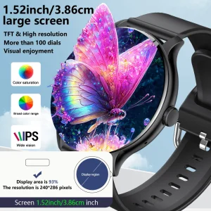 LAXASFIT 2025 New Smart Watch Men's Full Touch Screen Sports Watch Bluetooth Dial and Answer Smart Watch Women's Holiday Gift