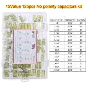 Electrolytic Capacitors Assortment Kit 16V 25V 35V 50V 1uf 2.2uF 3.3uF 4.7uF 10uF 22uF 33uF 47uF 100uF 220uF 330uF 470uF 1000uF