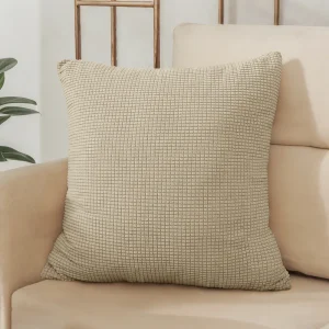 40x40 45x45 50x50 Solid Color Jacquard Pillow Cover for Sofa Office Waist Cushion Cover Home Decorative Pillowcase Decoration
