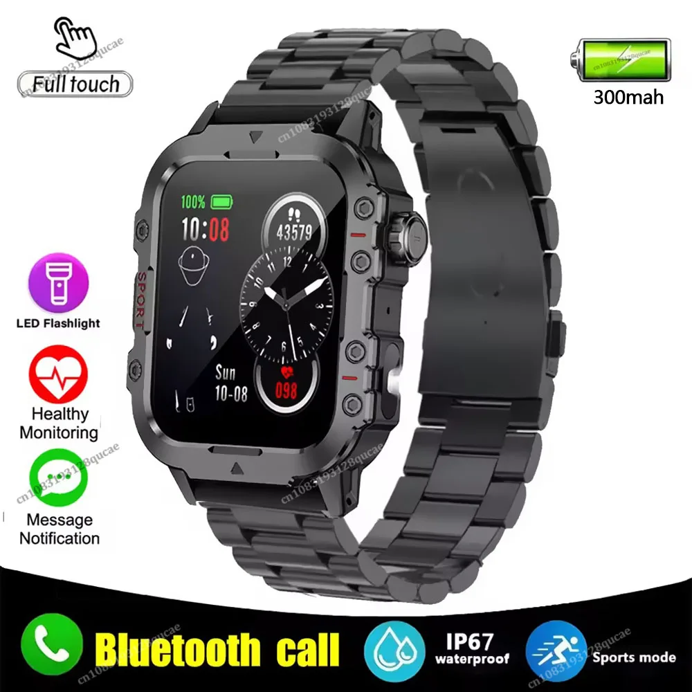 Outdoor Sports Smart Watch LED Flashlight Bluetooth Talking 1.44 inch HD Screen Smart Watch for Men Women Holiday Gifts 2025 New - Image 9