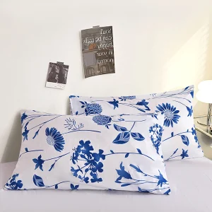 Printed Pillow Cover 2pcs Pillowcase 48x74cm Pillow Sham for Home Bed Pillowslip Rectangle Cushion Cover funda almohada