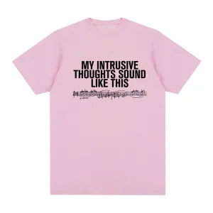 INTRUSIVE THOUGHTS BABY TEE 2026 new style ROSALIA Same As Official Website High Quality Tee-shirt 100%Cotton Soft Round Neck