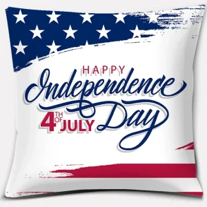 American Independence Day Series LOVE USA Printed Square Home Decoration Pillowcase Cojines Decorativos Para Sofá Akcesoria Kuch