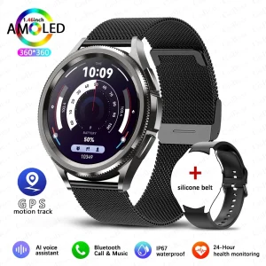 2025 New Watch 6 Smart Watch Men 1.46 inch GPS Sports Fitness Tracker Custom Dial Clock Heart Rate BT Calling SmartWatch Women