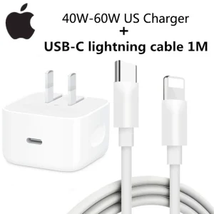2025 Original 40W-60W USB-C Power Adapter For iphone 17 16 Pro Max Type C fast charger for Apple Cable for iPhone 15 Plus