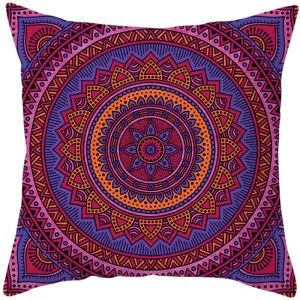 Mandala Print Square Pillowcase Home Decor Car Sofa Cushion Cover