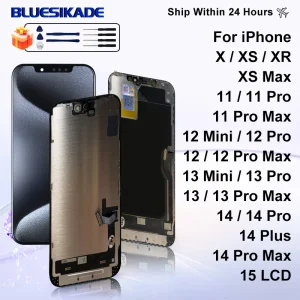 Incell OLED For iPhone X XS XR XS MAX 11 11 Pro 12 Pro LCD Display With 3D Touch Screen Digitizer For iPhone 13 14 plus 15 Incel