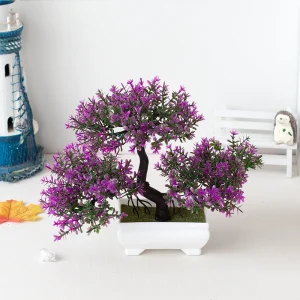 Fake Plant Potted Artificial Plants Decoration Potted Bonsai Small Tree Pot zen Garden Ornaments Table Home Room Decoration