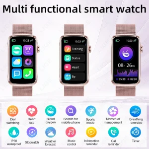 LIGE New Smart Watches Women IP68 Waterproof Luxury Sports Bracelet Heart Rate Blood Oxygen Ladies Gift Alarm Clock Smartwatch