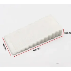 Front Door Stopper: Anti-collision, Movable Rubber Doorstop for Household Use.  Wedge-shaped Hardware for Home Applications