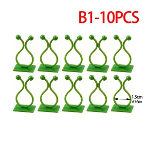 Plant Vine Traction Holder Invisible Plant Climbing Wall Fixture Clips Self-Adhesive Hook Indoor Outdoor Twisted or Fastened