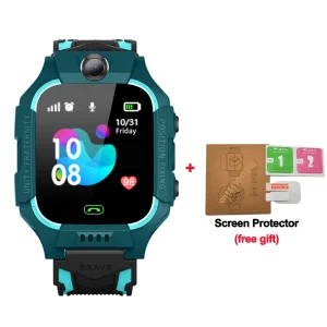 KGG Q19 Kids Smart Watch for Sim Card Smartwatch for Children Sos Call Phone Camera Voice Chat Photo Boy Girl Gift Color Screen