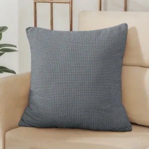 40x40 45x45 50x50 Solid Color Jacquard Pillow Cover for Sofa Office Waist Cushion Cover Home Decorative Pillowcase Decoration